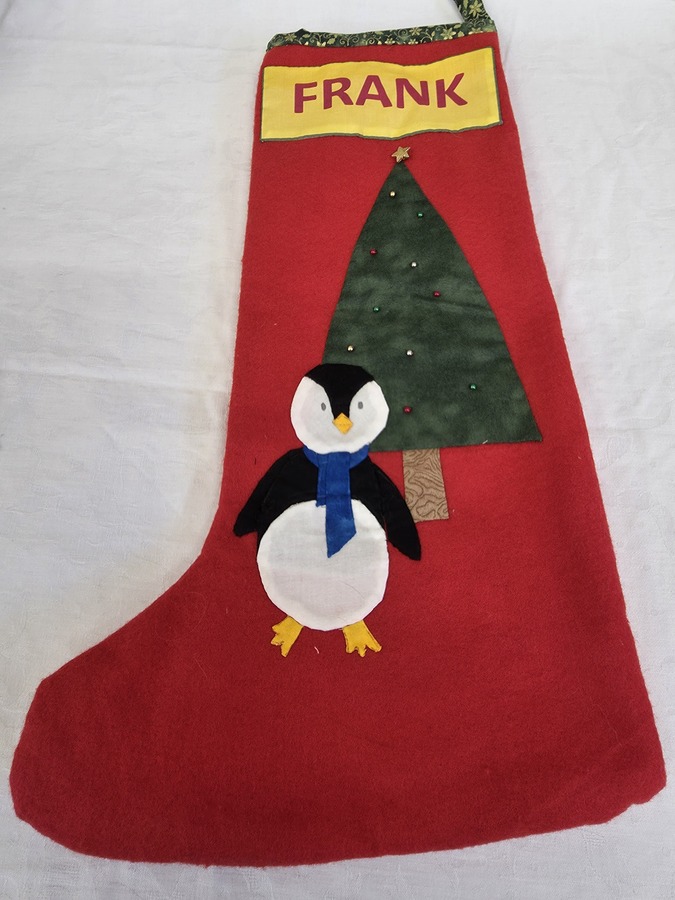 Christmas Stocking for 5th great grandchild by Jackie